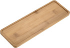 Plant Pot Saucer, 11X3.7 Inch Bamboo Rectangular Flower Drip Tray for Indoors