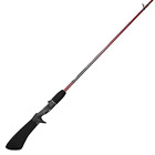 Zebco Z-Cast Casting Fishing Rod, 5-Foot 6-Inch 2-Piece Z-Glass Fishing Pole Red