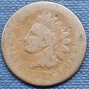 1877 Indian Head Cent 1c Circulated RARE #63744