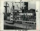 1954 Press Photo Ship carrying surplus wheat for Pakistan from the United States