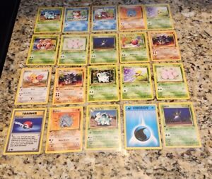 (X86) Pokemon Vintage TCG WoTC 86 Card Lot all 1st Edition Card 1999