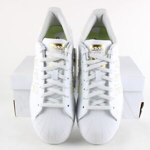 Adidas Men's Originals Superstar Shoes Cloud White / Gold Metallic FX9088