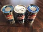 3 Pepsi Cola Soda Cans, 2 Flat Top 1950’s, One Pull Tab Top 1960’s