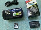 BLUE Sony Handycam HDR-CX150 HD digital camcorder + 8GB memory card + charger