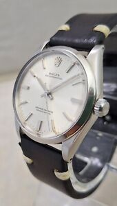 Rolex Oyster Perpetual Chronometer Grade SS Mens Model 1002 Watch Orig Dial 1965