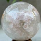 New Listing350g Natural Sakura Agate Quartz Sphere Crystal Ball Reiki Healing Decoration