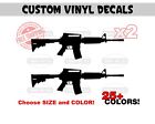 x2 AR15 Decals,  AR-15 Stickers Choose Size and Color! Support 2A 2nd Amendment