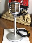 Vintage 1940's ELECTRO VOICE Crystal Model 910 Microphone, works w/cable & stand