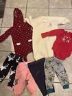 Baby Girl Clothes 12 Months, Lot Of 7 Fall/Winter Variety W/Sleep Sac & More