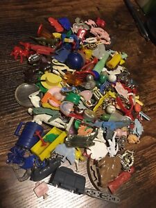 Lot of 165 Vintage Charms Cracker Jack Toys Cereal Premiums mostly plastic