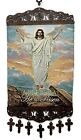 Jesus Hallelujah Woven Christian tapestry wall hanging orthodox catholic icon