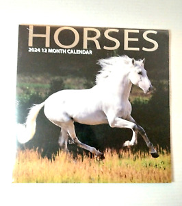 2024 Wall Calendar Horses 12 Months NEW Sealed