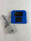 Nintendo 2DS Blue Handheld Console System Works! Tested w/Charger * No Stylus*
