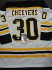 Gerry Cheevers Boston Bruins Autographed Signed White Style Jersey XL coa-JSA