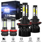 For Ford Flex 2009-2018 LED Headlight High/Low + Fog Light Bulbs 9008+H11 6000K (For: 2009 Ford Flex SEL 3.5L)