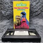 Sesame Street - Sing Yourself Sillier at the Movies VHS Tape 1997 Cartoon Rare