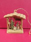 Vintage Fontanini Nativity Stable Set One Piece Christmas Ornament #59 Italy