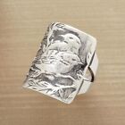Vintage Large 925 Silver Love birds Rings for Women Antique Band Jewelry Sz 6-10