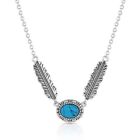 Montana Silversmiths Western Lifestyle Feather Necklace From the Ground Up Tu...