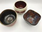 SET OF 3 ERNESTINE SITKIEWICZ HAND MADE ART POTTERY BOWLS MSRP $80