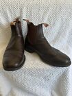 RM Williams  Comfort Leather Boots Rubber Sole Chestnut Brown