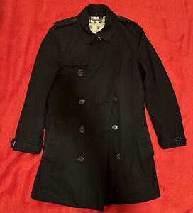Burberry The Sandringham Men’s Mid-Length Trench Coat XS (Extra Small) 44 Black