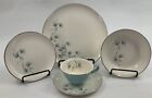Blue Lace by Taylor Smith & T 5-Piece Place Settings Blue Dinner Salad Bowl Cup