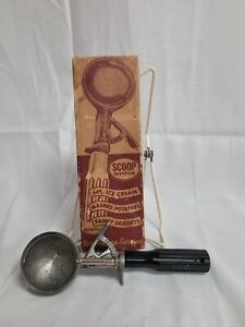 Vintage Bonny Ice Cream Scoop WITH BOX . Black handle