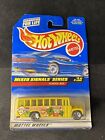Hot Wheels Mixed Signals Series School Bus 4/4 736 Yellow Free Box Shipping