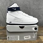Nike Air Force 1 '07 2 High Size 8 Mens White Mystic Navy Sneakers