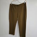 Chico's Size 2.5 (L) Brown Rayon Blend Ponte Knit Cropped Ankle Pant 36x25