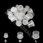 100,200,300,400,500,1000 Pcs Plastic Tattoo Ink Pigment Cups with Holder Caps