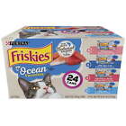 Purina Friskies Ocean Favorites Wet Cat Food Variety Pack, 5.5 oz Cans (24 Pack)