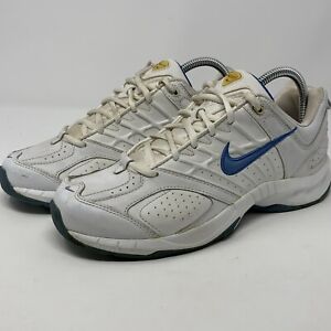 Nike Women’s  T Lite V  315345-141 White/W Blue Casual Shoes Sneakers  Size 9.