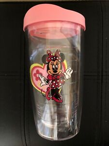 New ListingTervis 16 oz Minnie Mouse Patch Hearts and Flowers Tumbler with Pink Lid