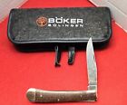 Boker Copper Burlap Micarta Single Blade Folding Knife High Carbon Steel Germany