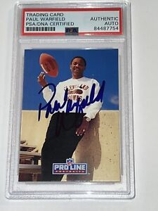 PAUL WARFIELD PSA/DNA Slabbed Certified Signed Autographed Auto COA