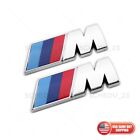 2x BMW M Series Fender SPort Nameplate Emblem Badge CarABS Mini Sport Chrome (For: 2020 BMW X5 M50i)