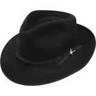 Stetson® Stratoliner Fedora Black Felt Hat With Free Hat Brush