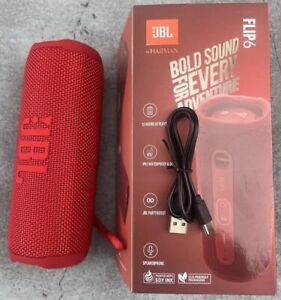 JBL FLIP6 Portable Bluetooth Speaker System - Red