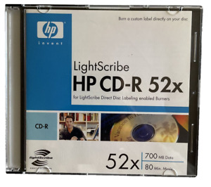 LightScribe HP CD-R 52x, 80 Minutes, 700 MB Data