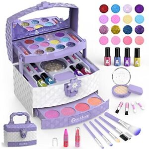 New ListingKids Makeup Kit for Girl 35 Pcs Washable Toddler Makeup Kit, Girl Toys Real C...