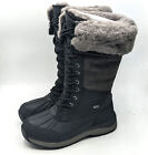 UGG Adirondack III Tall Women's Black Waterproof Cold Weather Snow Boot - Size 9