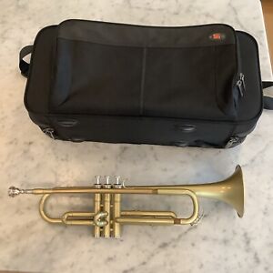 Yamaha Q-Class YTR01 Trumpet with Case, Satin Gold Color with Protec Case