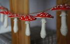 Mushrooms Garland Amanita Fly agaric home decor  ornaments