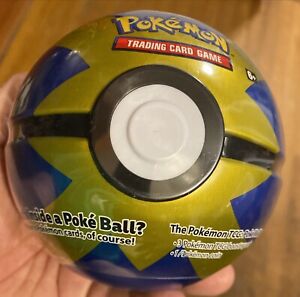 Pokemon Trading Card Game Poke Ball Tin 3 Booster Packs 1 Pokemon Coin SEALED