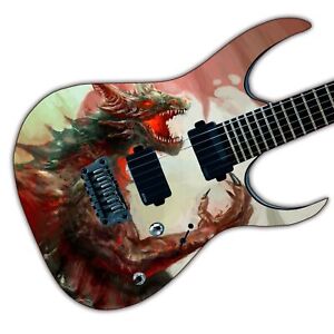 The Warrior Dragons Skin Wrap Vinyl Decal Stickers for Guitars & Bass, 3 choices