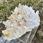 14.88LB Large Natural white Crystal Himalayan quartz cluster /mineralsls