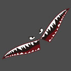 59in Decals Car Body Side Sticker Shark Tooth Graphics Vinyl Decor Waterproof X2 (For: Civic Sport)