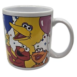 Sesame Street Coffee Cup Mug 25 Years Jim Henson Big Bird Elmo Cookie Monster